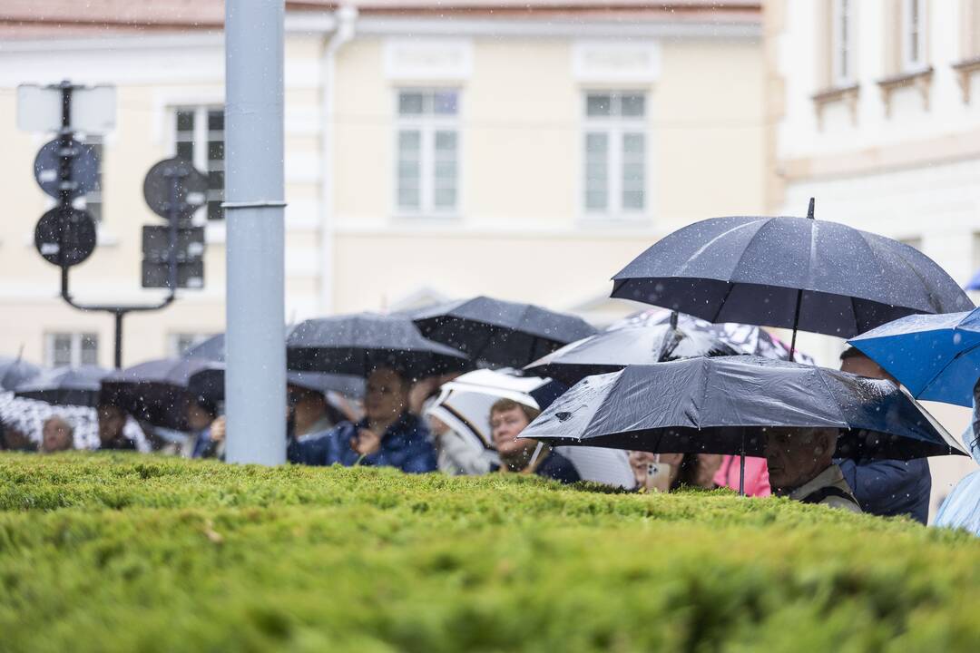 Valstybės vėliavų pakėlimo ceremonija