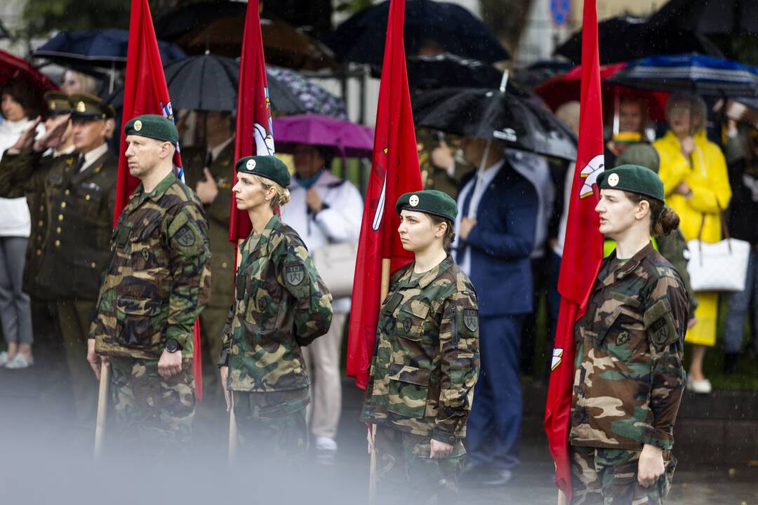 Valstybės vėliavų pakėlimo ceremonija