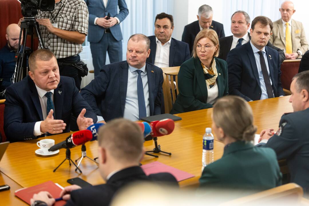 Seimo opozicinės frakcijos susitiko su A. Bilotaite
