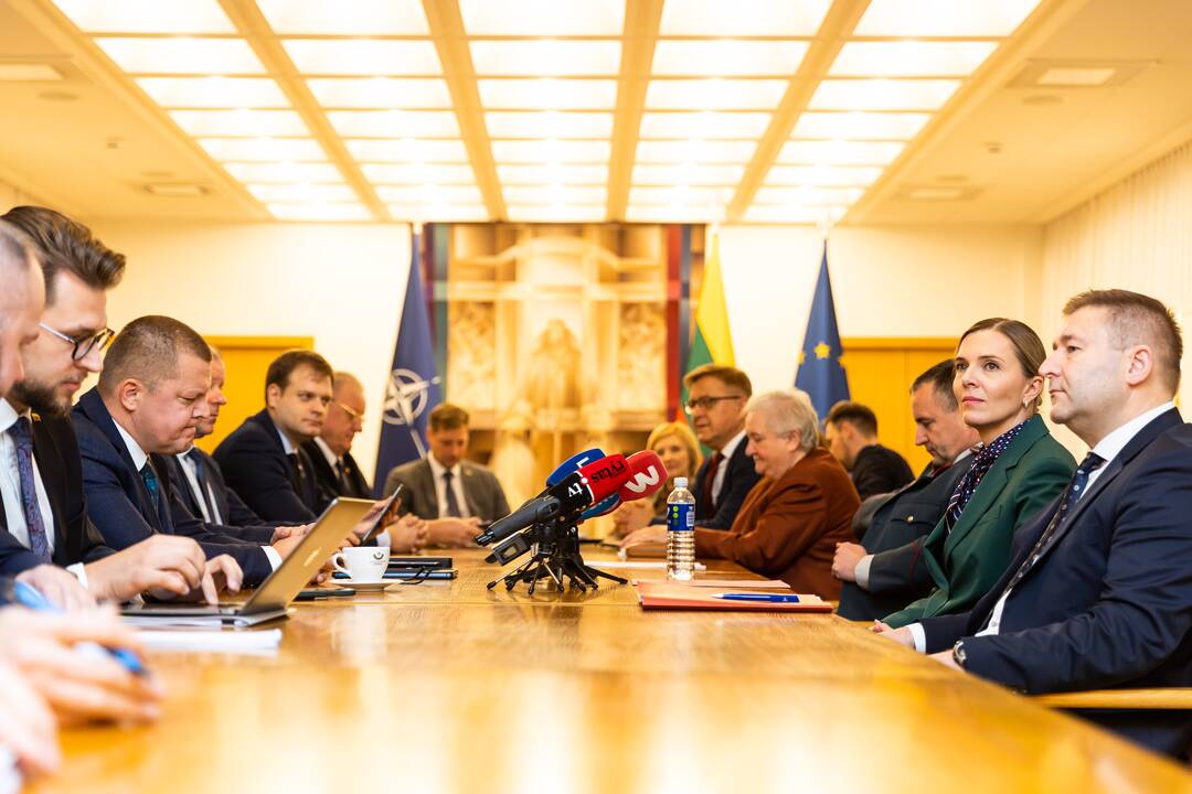 Seimo opozicinės frakcijos susitiko su A. Bilotaite