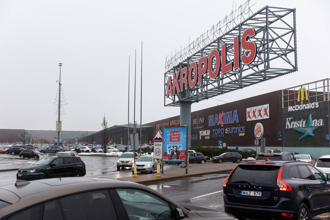 Apsipirkimo karštligė prieš šventes Vilniuje