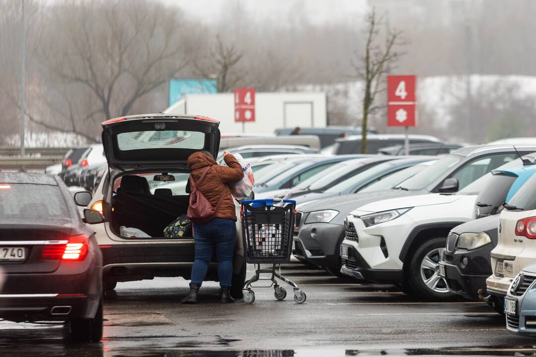 Apsipirkimo karštligė prieš šventes Vilniuje