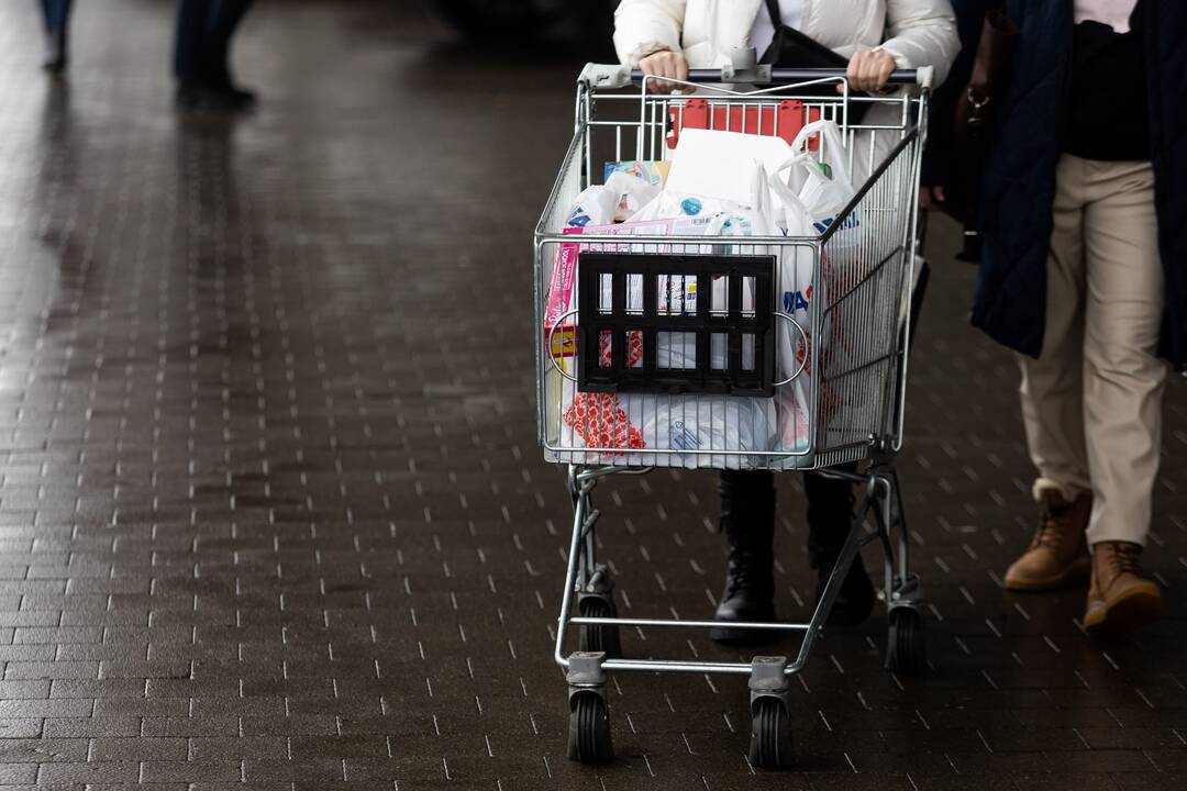 Apsipirkimo karštligė prieš šventes Vilniuje