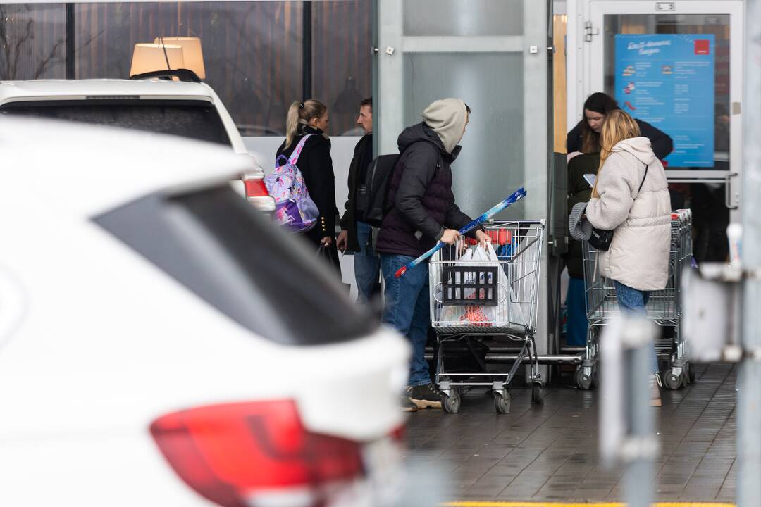 Apsipirkimo karštligė prieš šventes Vilniuje