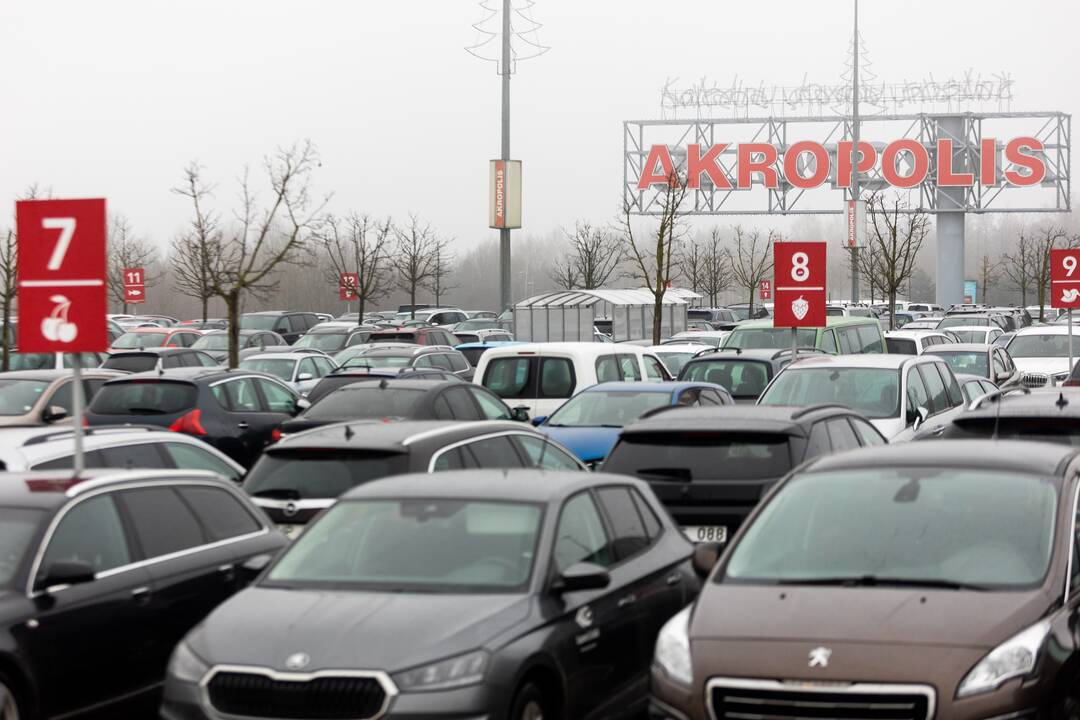 Apsipirkimo karštligė prieš šventes Vilniuje