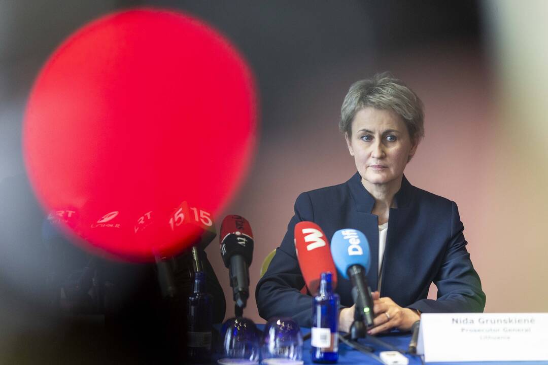 N. Grunskienės, A. Kostin ir  K. Polite spaudos konferencija