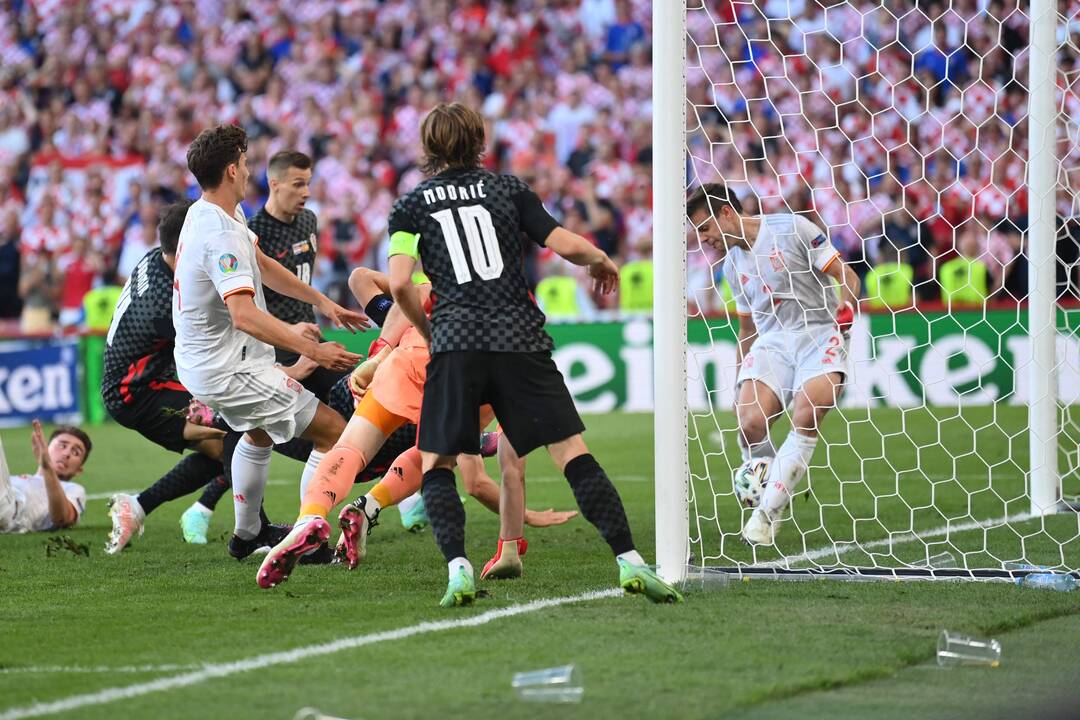 Euro 2020 aštuntfinalis: Kroatija – Ispanija 3:5