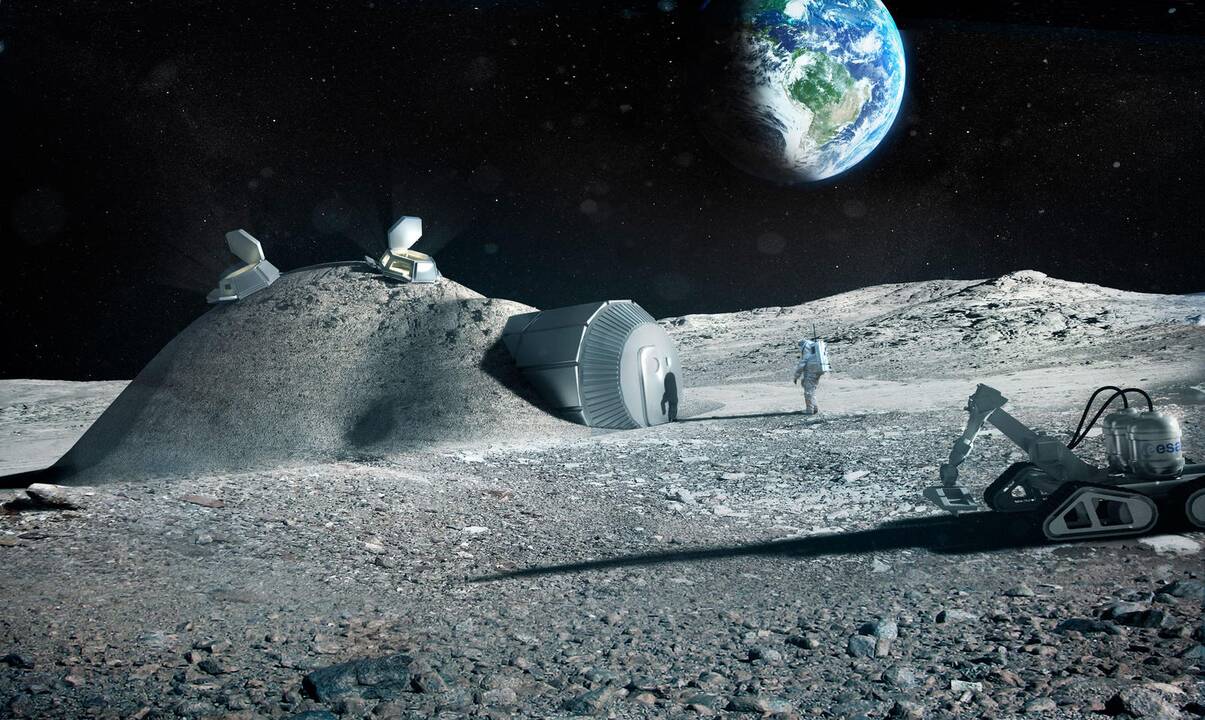 Kosmoso tyrimų konferencijoje – nuolatinės Mėnulio bazės idėja