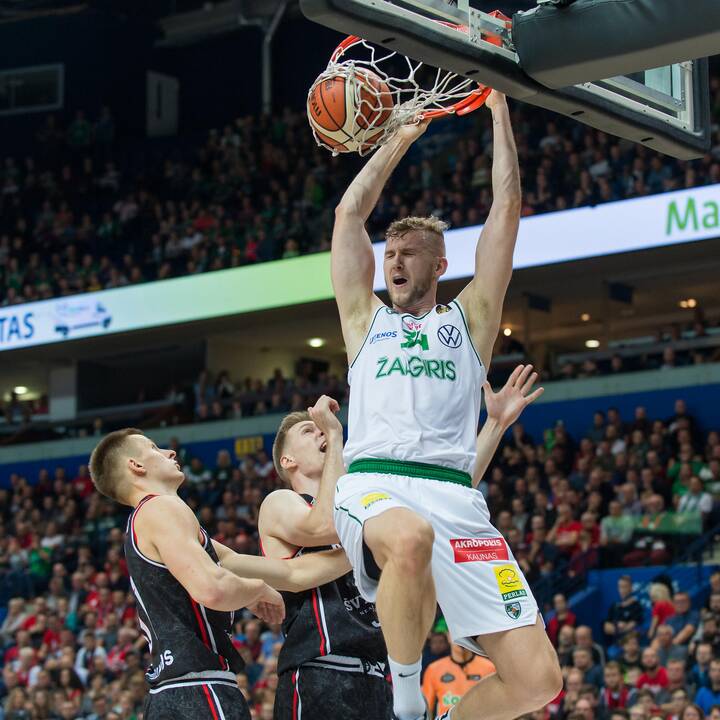 Vilniuje dominavęs „Žalgiris“ tapo vienvaldžiu LKL lyderiu