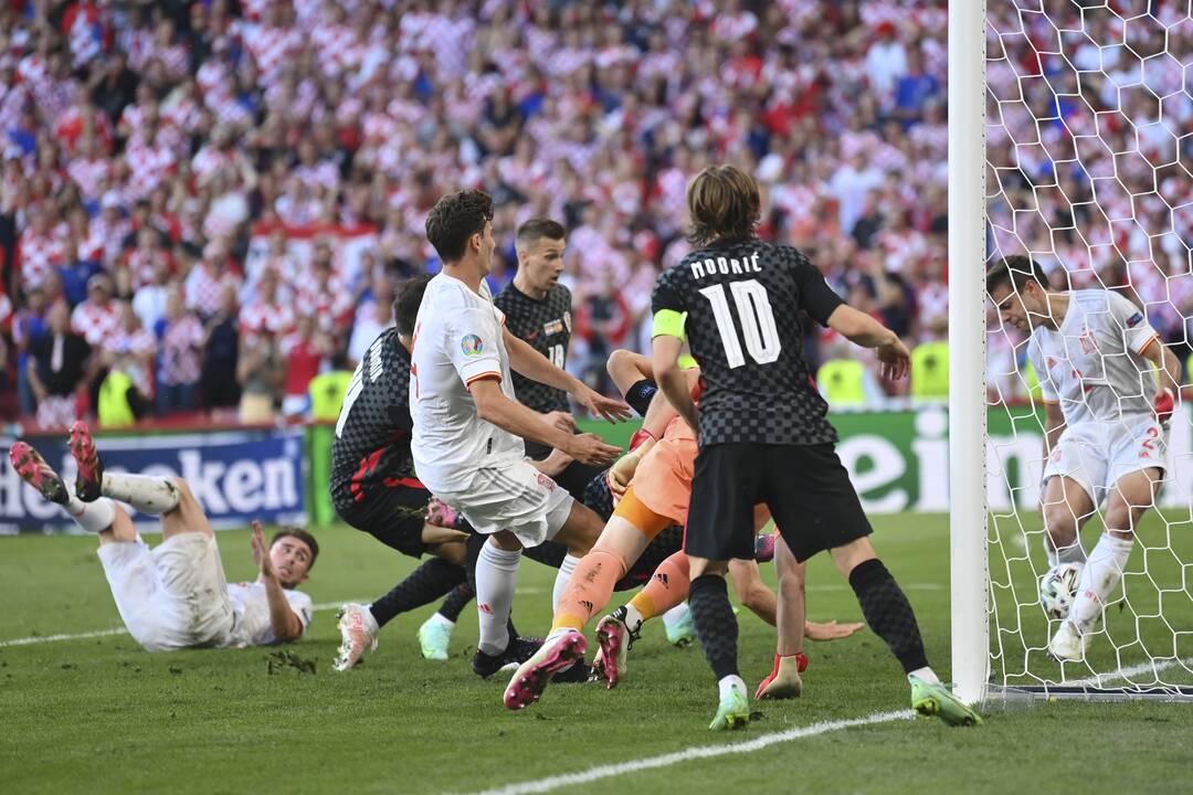 Euro 2020 aštuntfinalis: Kroatija – Ispanija 3:5