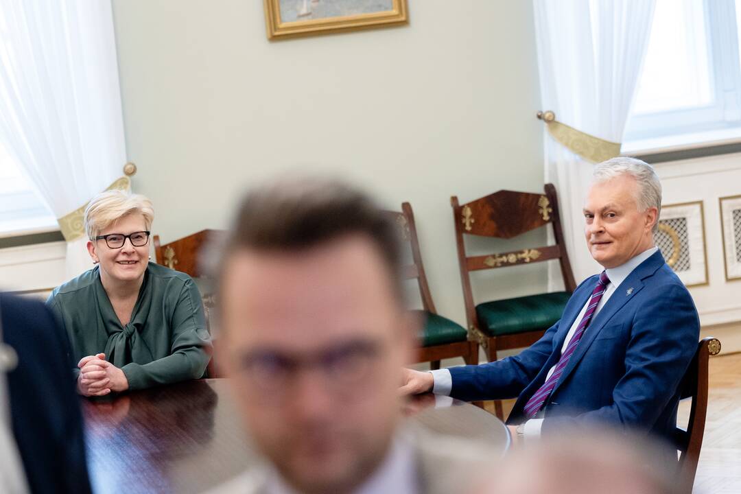 I. Šimonytė susitiko su G. Nausėda