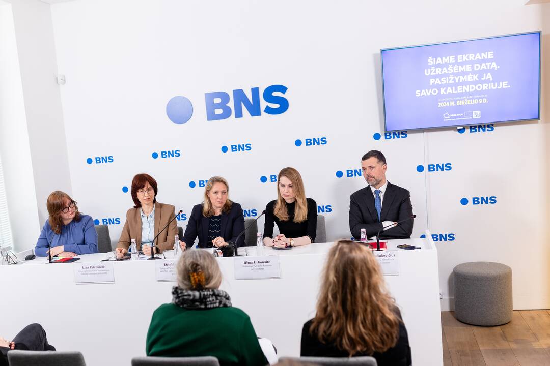 Spaudos konferencija apie artėjančius EP rinkimus