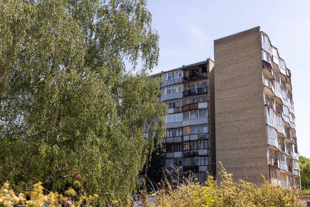 Sostinėje, Minties gatvėje, degė butas