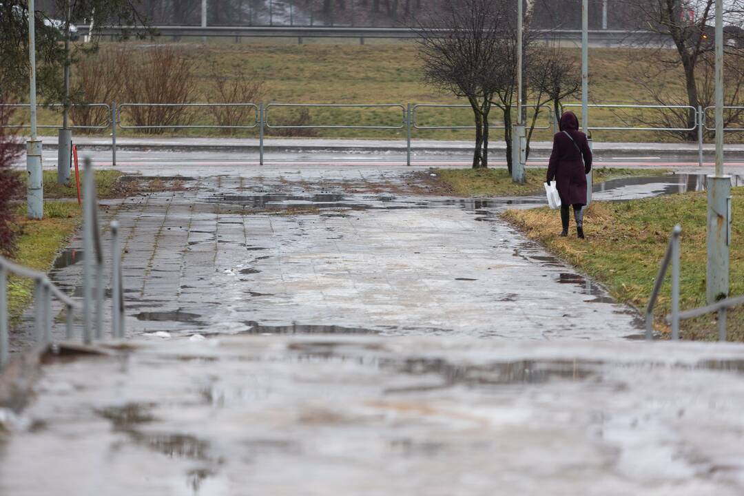 Dėl plikledžio Vilniuje padvigubėjo traumas patyrusių pacientų