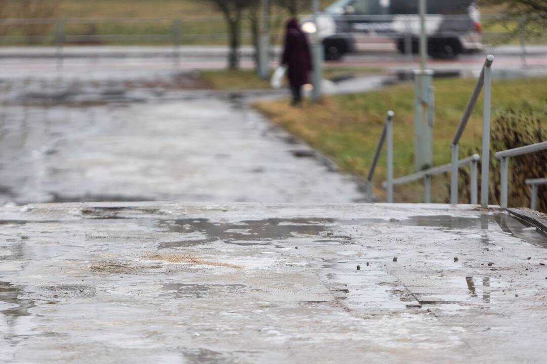 Dėl plikledžio Vilniuje padvigubėjo traumas patyrusių pacientų