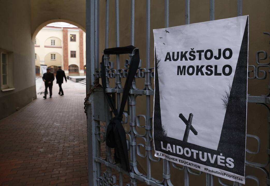 Vilniaus universitete – Lietuvos aukštojo mokslo „laidotuvės“