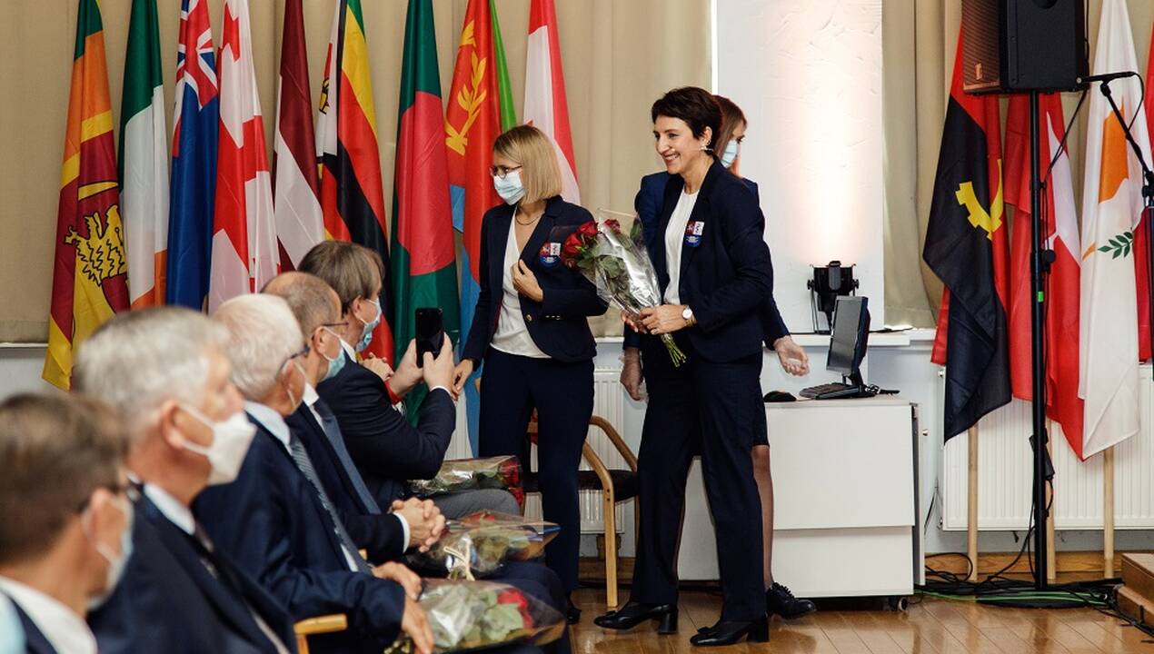 Sukaktis: spalio 10 d., minint universitetui ypatingą jubiliejų, pirmieji užsienio absolventai, taip pat esami ir buvę LSMU vadovai apžvelgė nudirbtus darbus. 