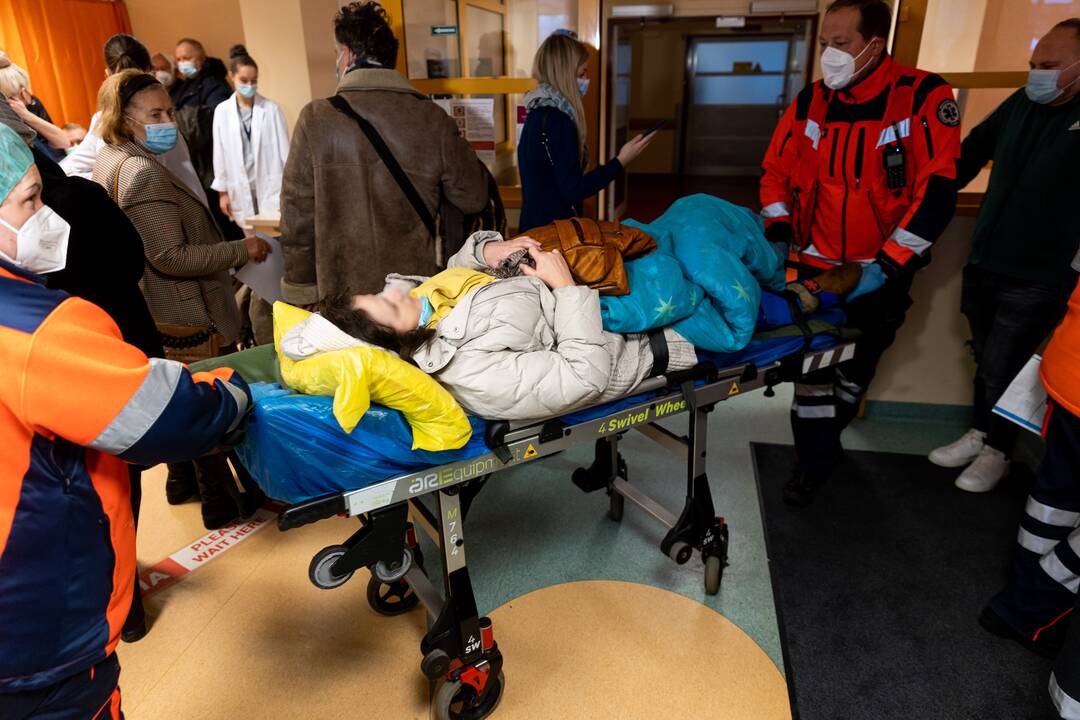 Dėl plikledžio Vilniuje padvigubėjo traumas patyrusių pacientų