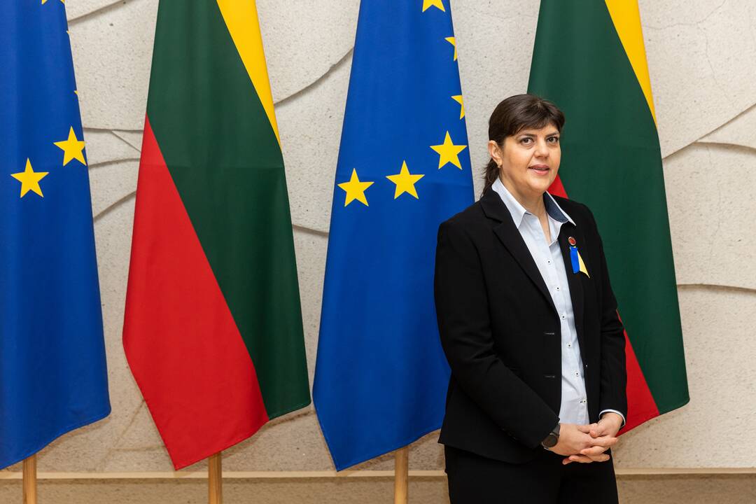 Lietuvoje lankosi Europos vyriausioji prokurorė
