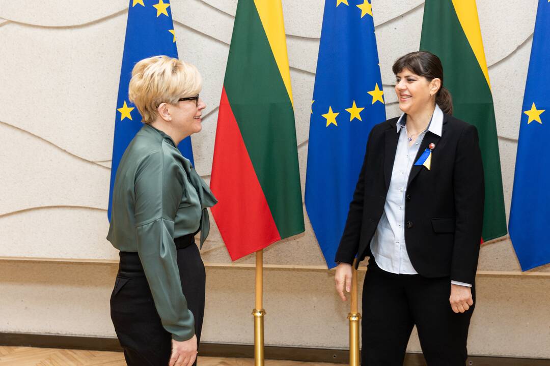 Lietuvoje lankosi Europos vyriausioji prokurorė