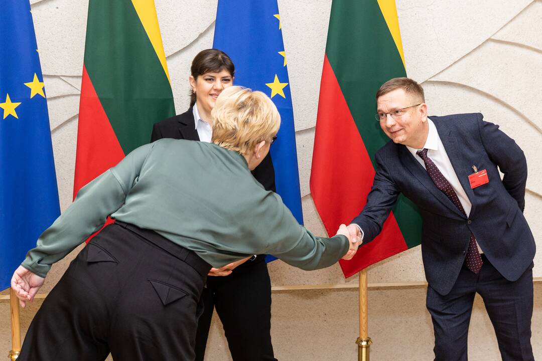 Lietuvoje lankosi Europos vyriausioji prokurorė