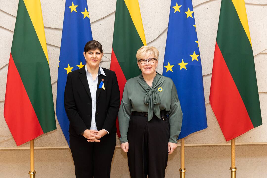 Lietuvoje lankosi Europos vyriausioji prokurorė
