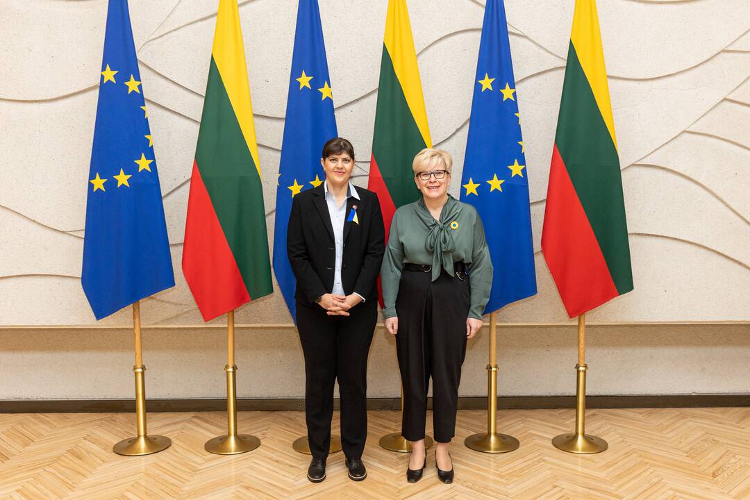 Lietuvoje lankosi Europos vyriausioji prokurorė