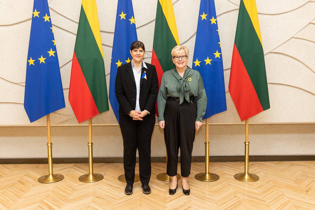 Lietuvoje lankosi Europos vyriausioji prokurorė