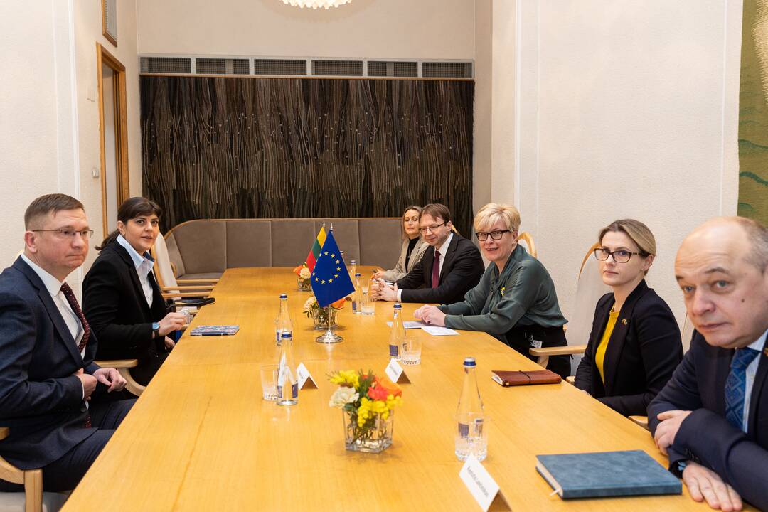 Lietuvoje lankosi Europos vyriausioji prokurorė