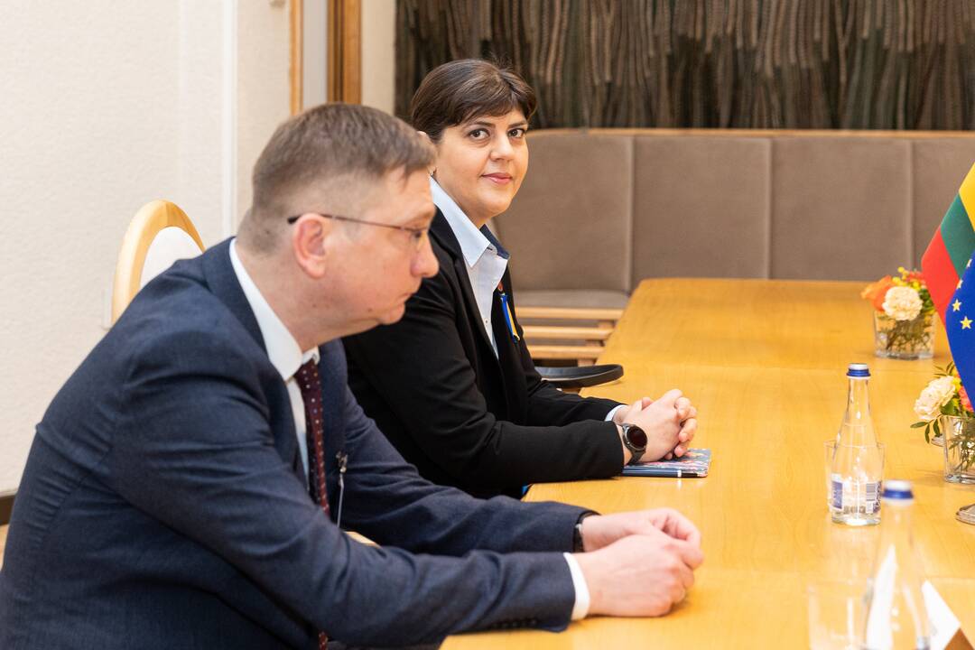 Lietuvoje lankosi Europos vyriausioji prokurorė