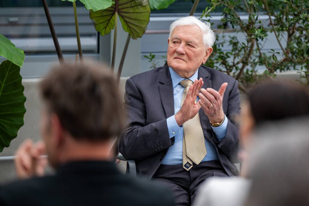 Valdas Adamkus (kairėje) ir Selemonas Paltanavičius