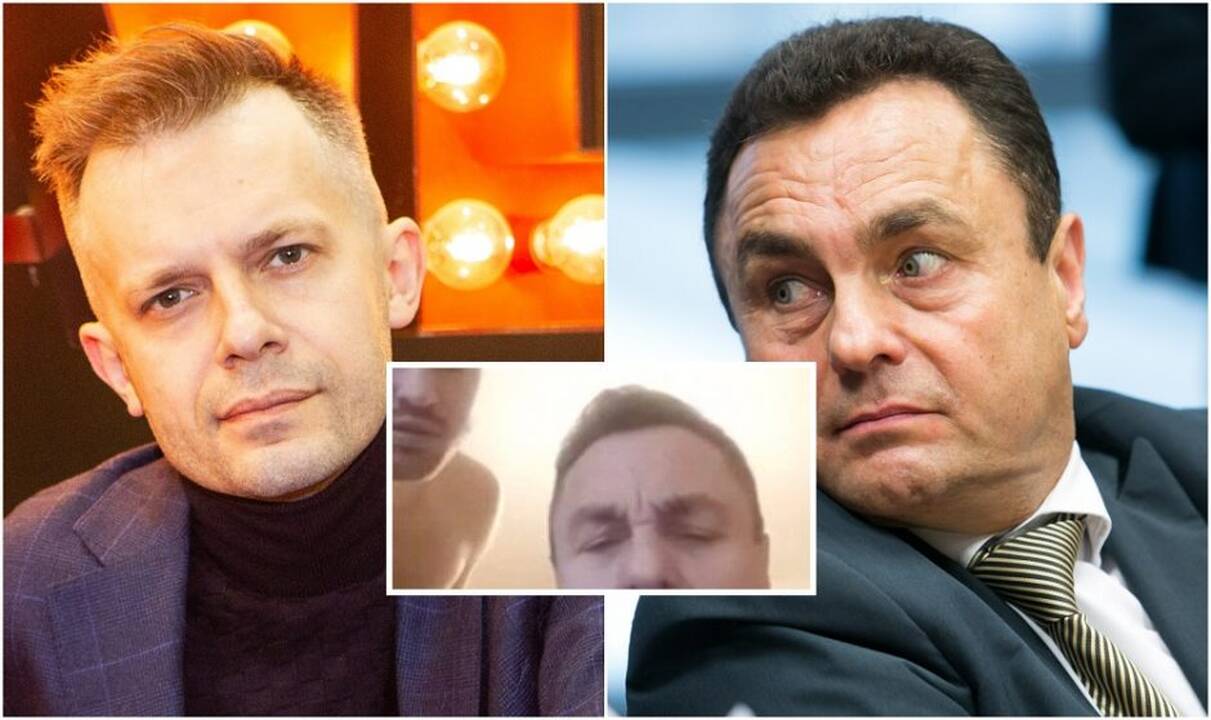 Andrius Tapinas (kairėje) ir Petras Gražulis