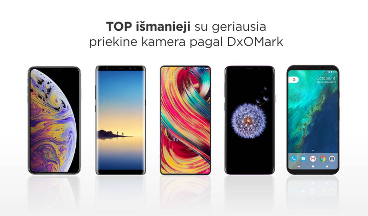 Kurie išmanieji telefonai gali pasigirti geriausia priekine kamera?