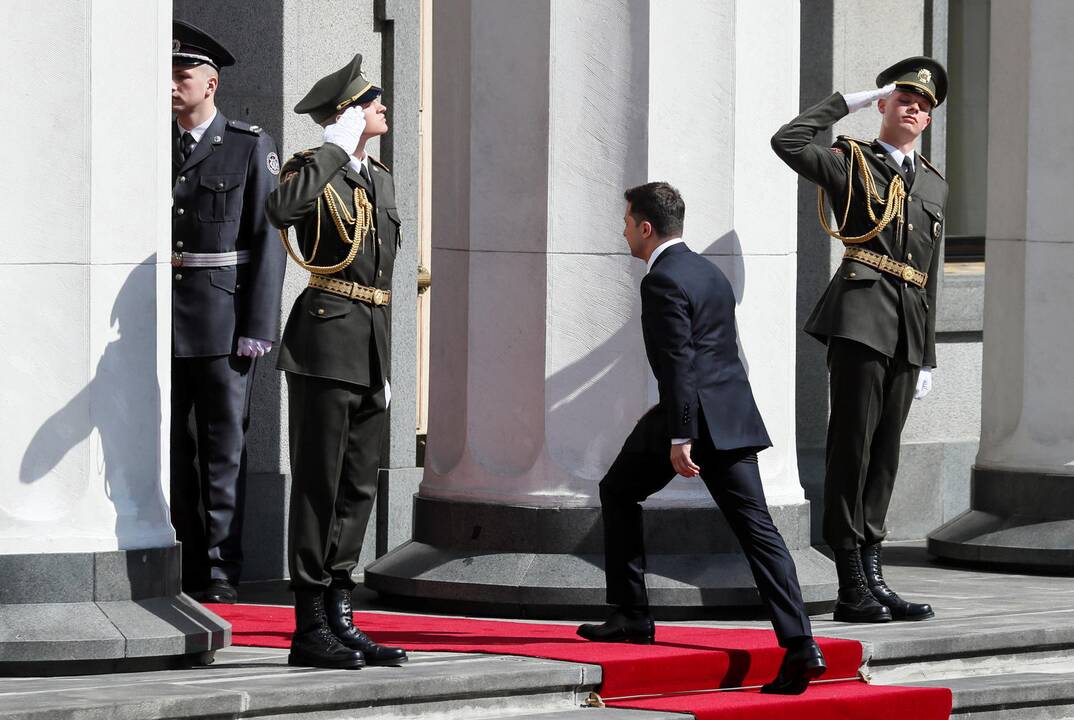 V. Zelenskis prisaikdintas Ukrainos prezidentu