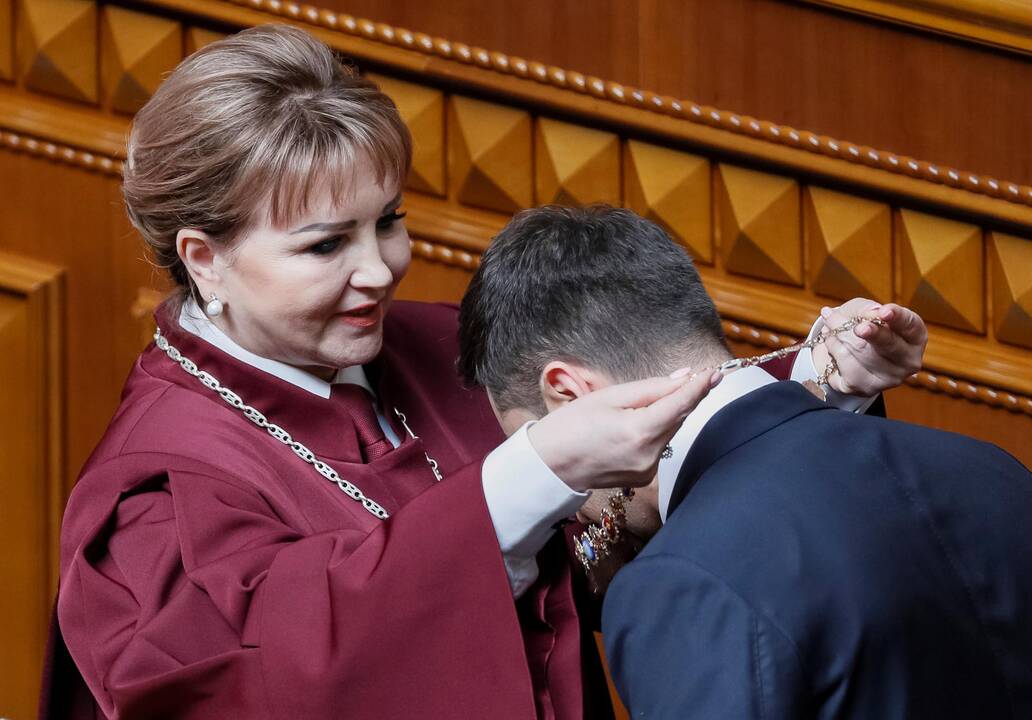 V. Zelenskis prisaikdintas Ukrainos prezidentu