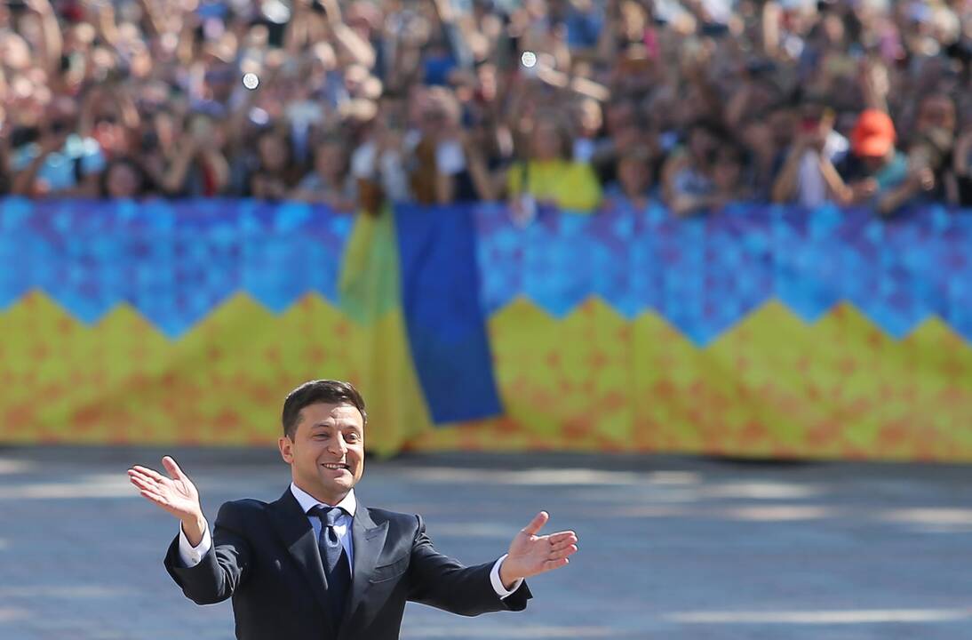 V. Zelenskis prisaikdintas Ukrainos prezidentu