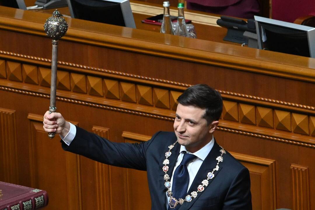 V. Zelenskis prisaikdintas Ukrainos prezidentu