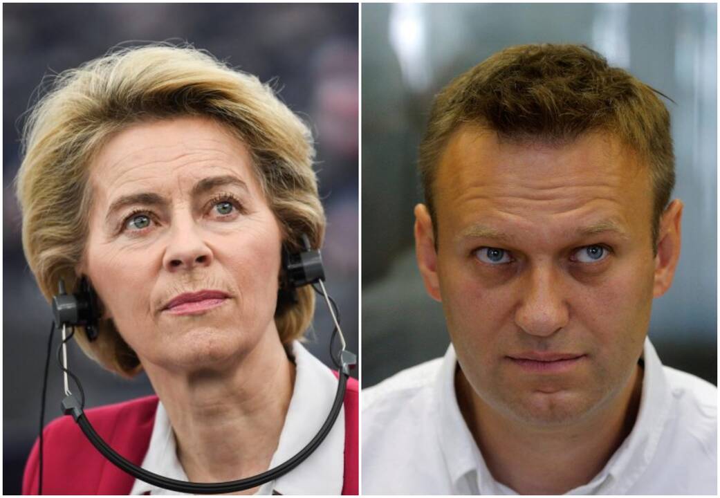 Ursula von der Leyen ir Aleksejus Navalnas