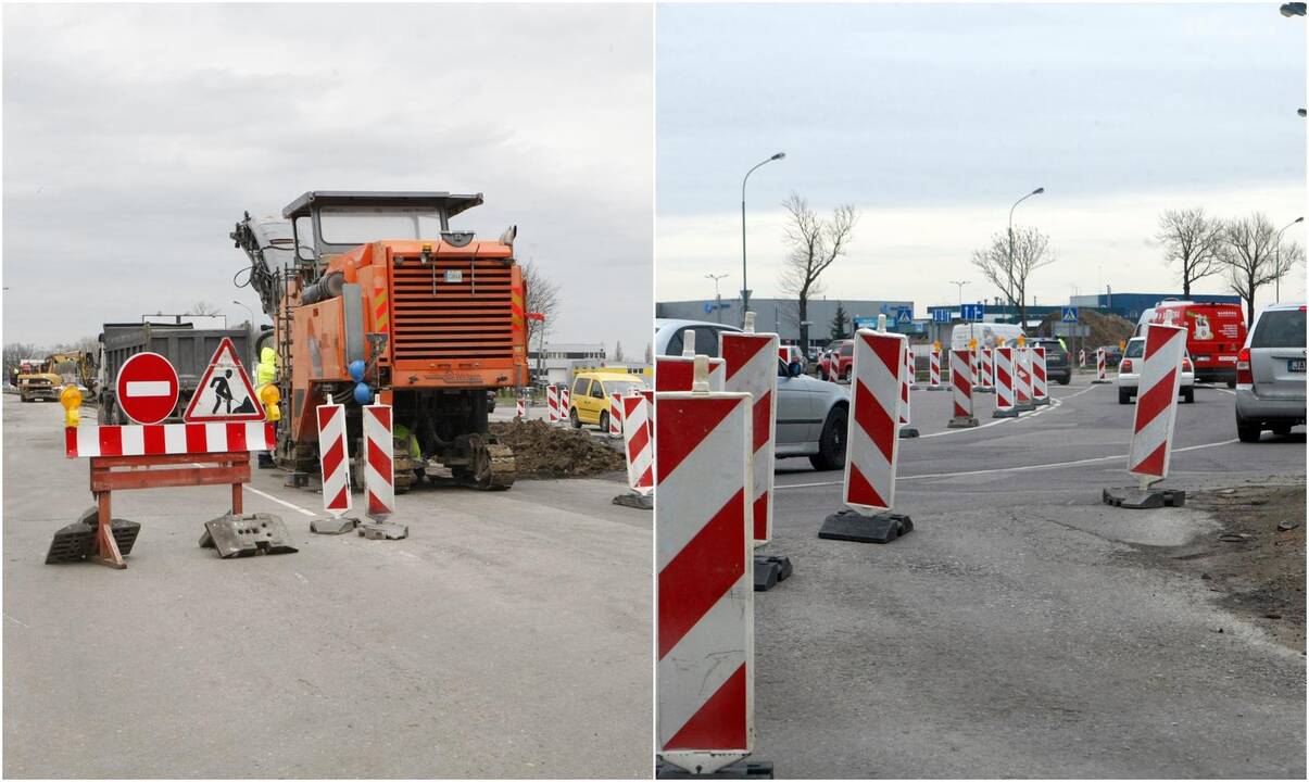 Pasekmė: nuo šiol iki rugpjūčio, kol vyks dalies Šilutės plento remontas, numatomi eismo ribojimai.