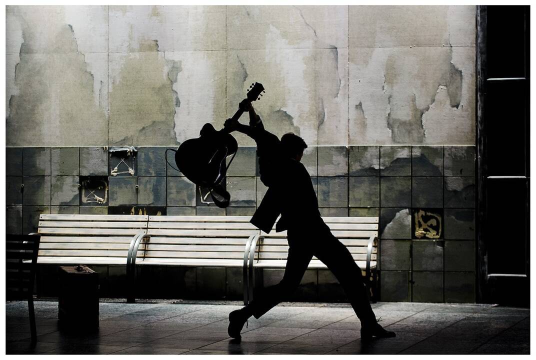Scena iš Klaipėdos dramos teatro spektaklio „Euridikė“ (rež. M.Pažereckas).