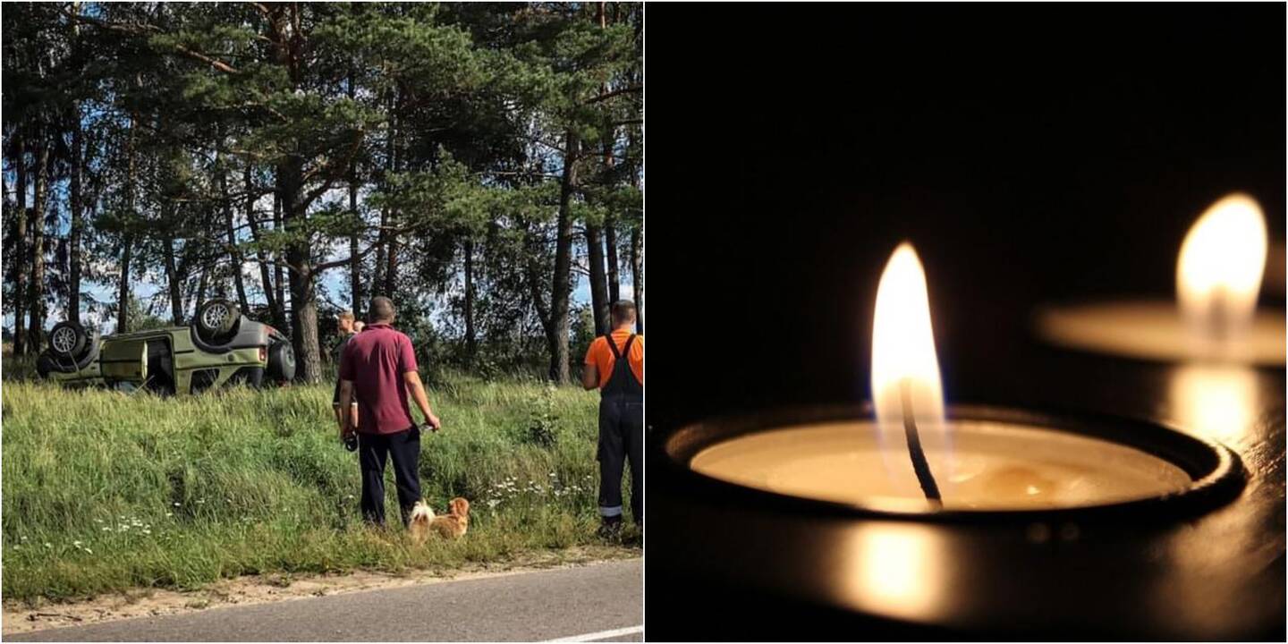 Nelaimė Vilniuje: apsivertus visureigiui žuvo iš jo iškritusi moteris