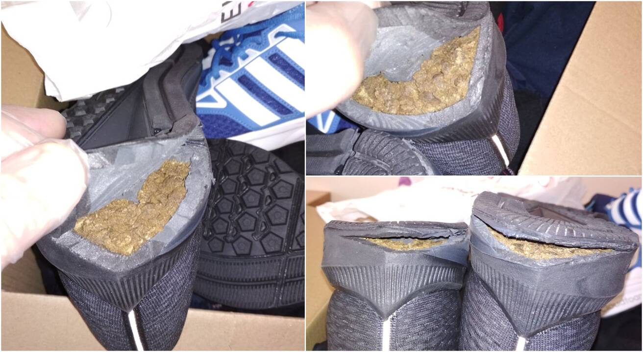 Į įkalinimo įstaigą sportbačių paduose narkotikus siuntęs asmuo gali ir pats atsidurti nelaisvėje