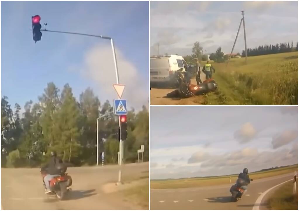 Policija gaudė beteisį motociklininką: pareigūnams įkliuvo penktą kartą