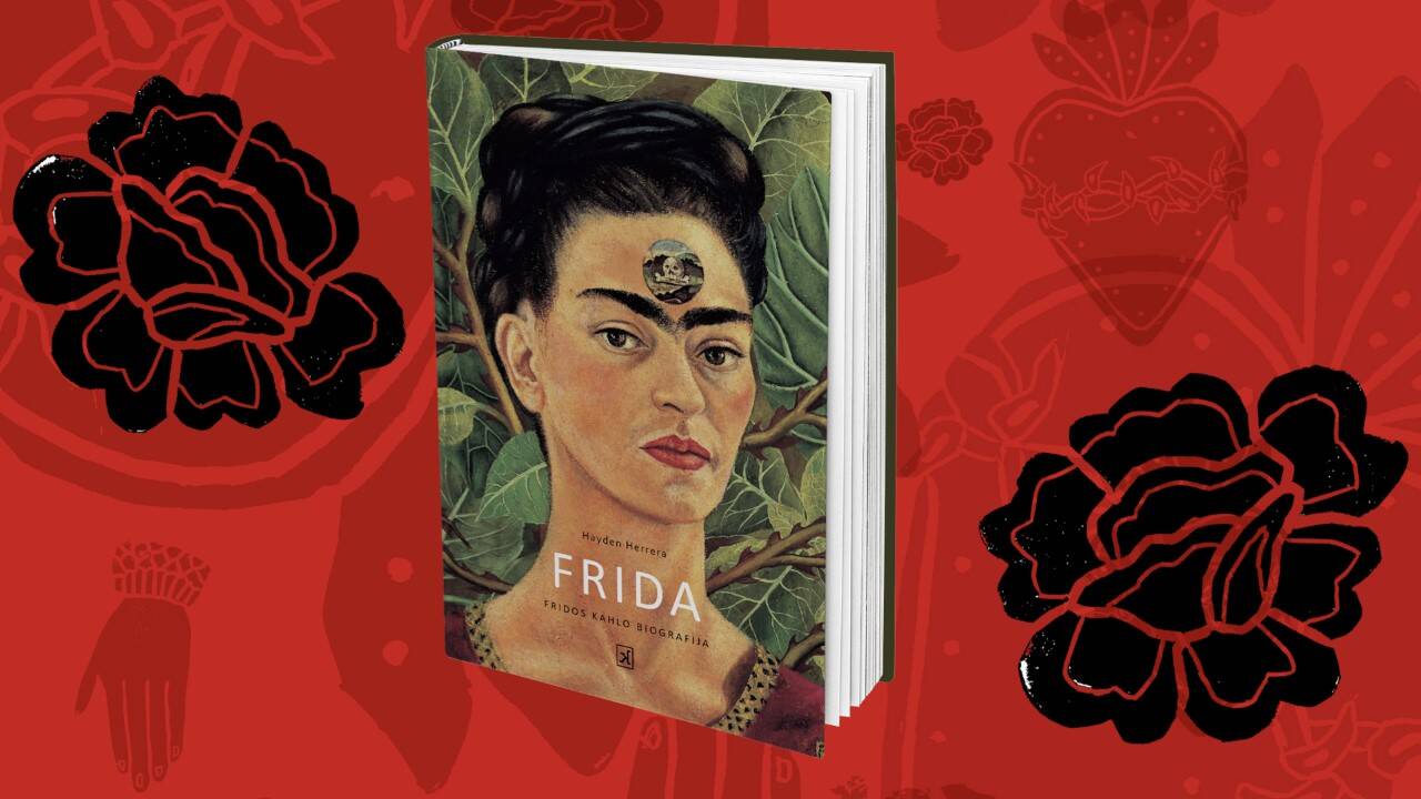 Frida: į vieną suvesti antakiai ir gėlių girlianda plaukuose – ikoniniais tapę simboliai, atpažįstami net ir menu nesidominčių žmonių.