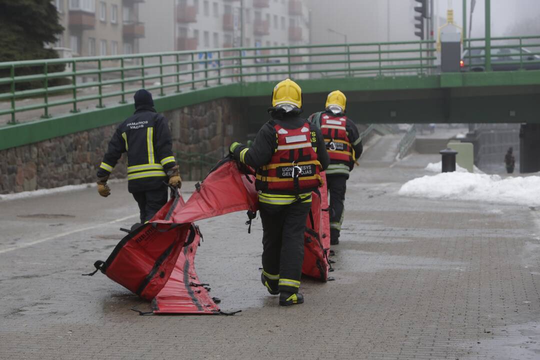 Danės upėje aptikta tarša naftos produktais