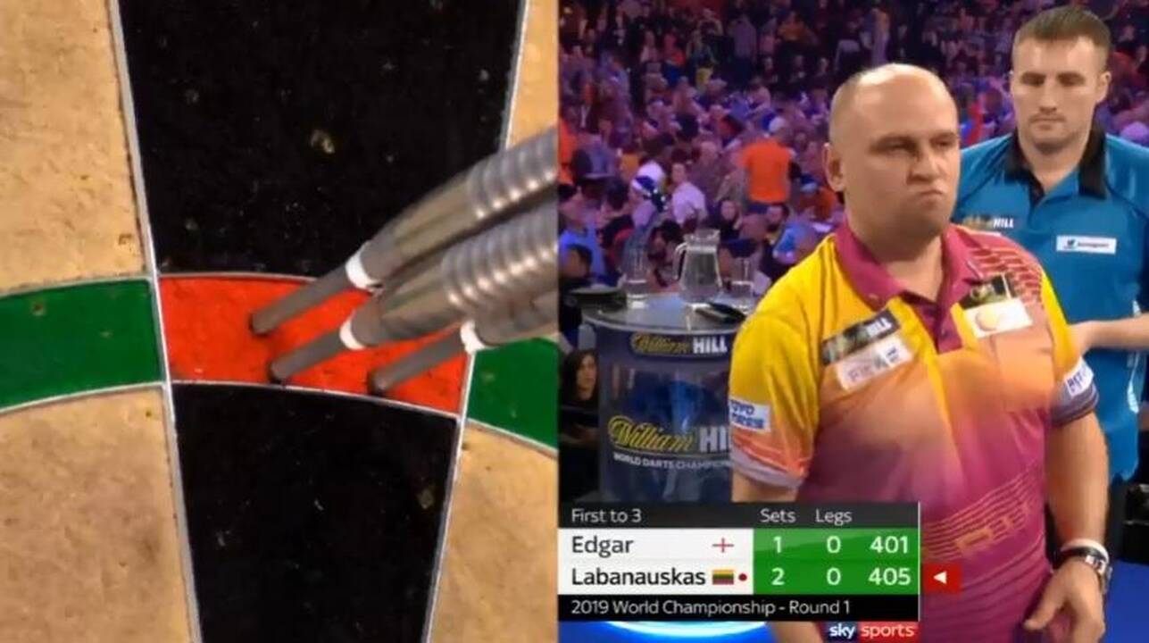 Istorinį debiutą PDC pasaulio smiginio čempionate lietuvis pradėjo pergale!