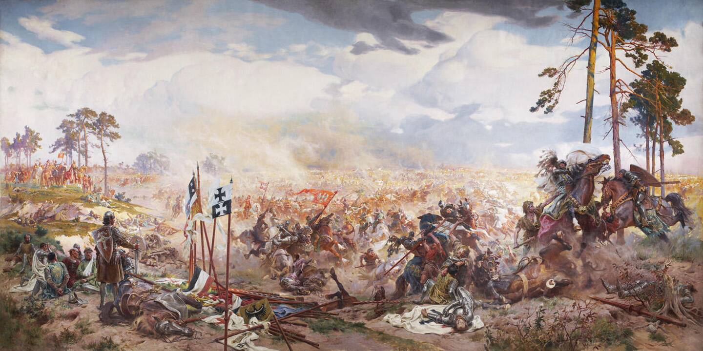 T. Popiel ir Z. Rozwadowski, diorama „Žalgirio mūšis“, 1910.  Lvovo istorijos muziejus