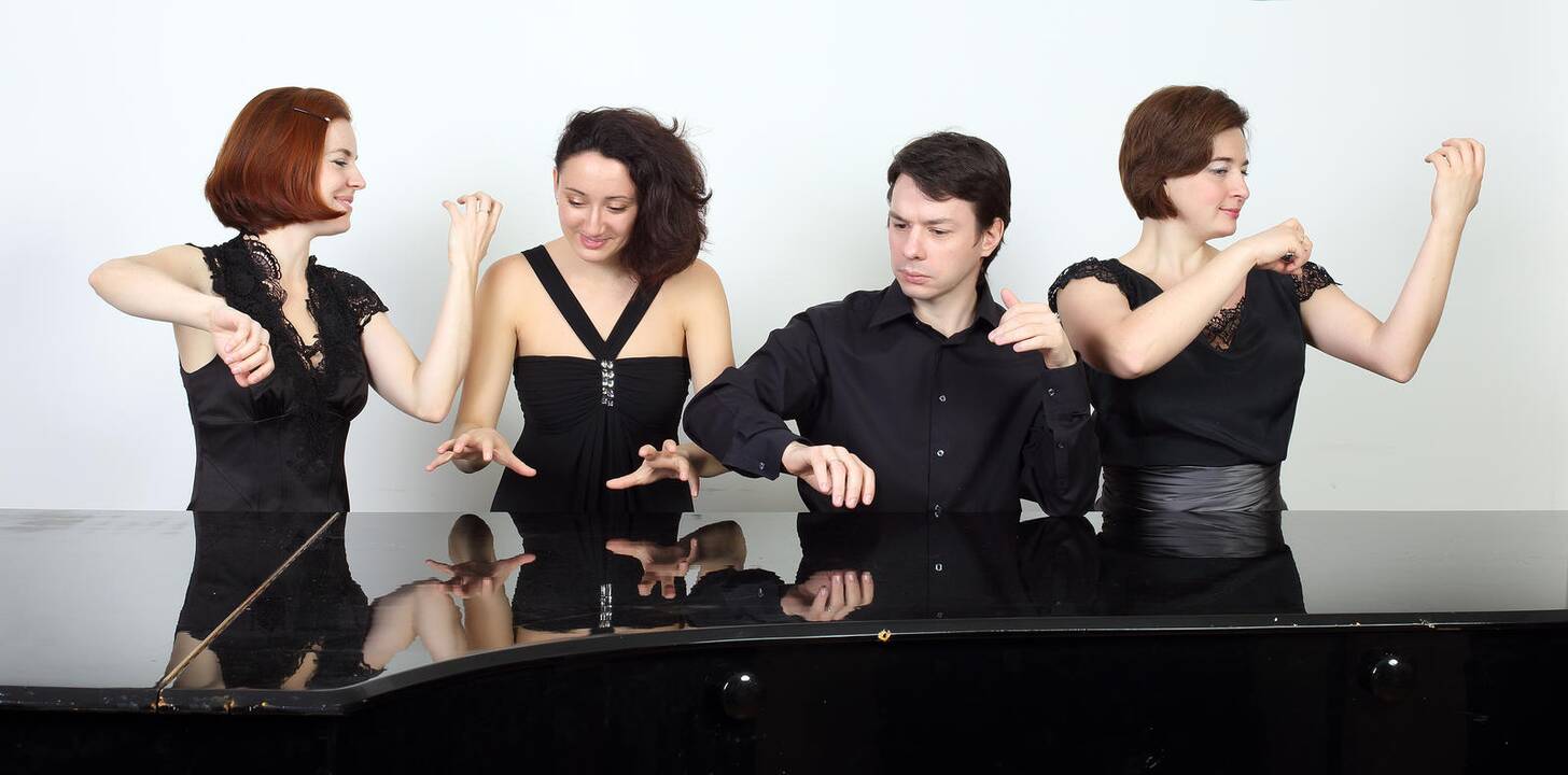 Žaisminga: muzikine nuojauta apdovanotas Ippolitovo-Ivanovo fortepijoninis kvartetas pakvies klausytojus pasinerti į kamerinių šokių sūkurį.