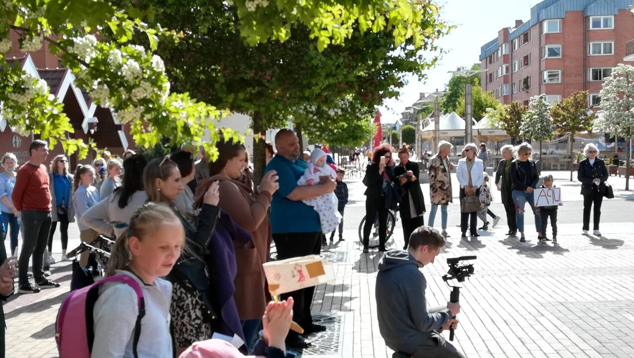 Klaipėda prisijungė prie akcijos „Ačiū, Lietuva!“