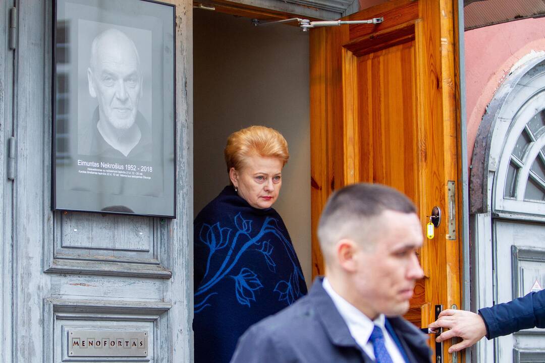 Atsisveikinimas su E. Nekrošiumi „Meno Forto“ salėje
